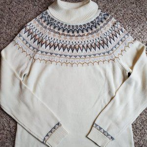 Womens fair isle sweater large nwr